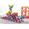 Cubes de constructions magnétiques de psychomotricité tissu  - Papouille
