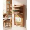 Sèche dessins mural en bois 15 plaques - Papouille