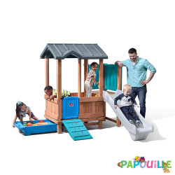 Cabane aventure et toboggan step2 - Papouille