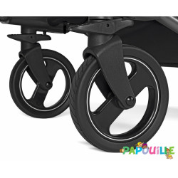 2 roues avant poussette double duette et triplette piroet pe - Papouille