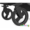 2 roues avant poussette double duette et triplette piroet pe - Papouille