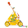 Chariot multi-activités chat en bois enfant (janod) - Papouille