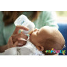 Biberon natural 120ml col large ergonomique verre ( avent )  - Papouille