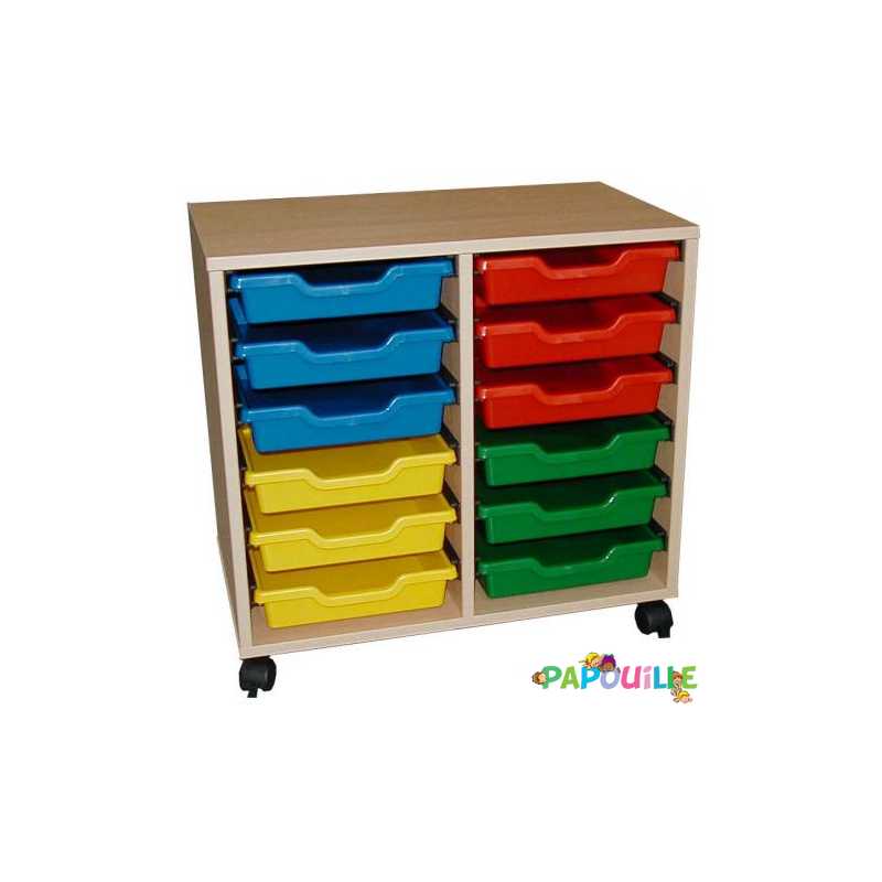 Meuble 2 colonnes avec 12 bacs - Papouille
