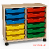 Meuble 2 colonnes avec 12 bacs - Papouille