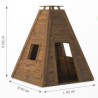 Table en bois 120 x 80 cm t00 vernis - Papouille