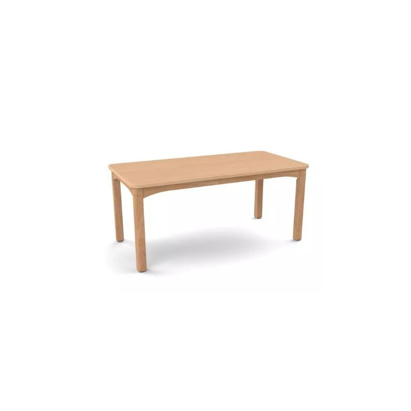 Table en bois 120 x 80 cm t2 vernis - Papouille