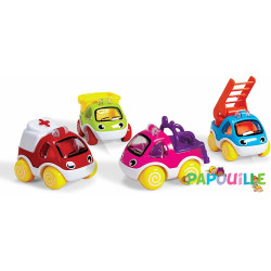 Lot de 4 mini véhicules - Papouille