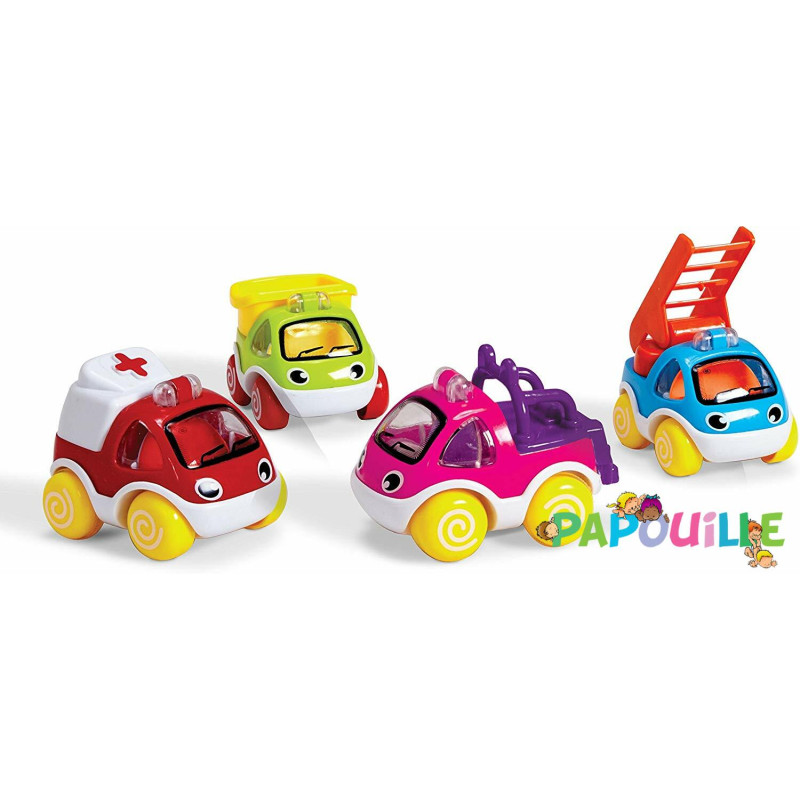 Lot de 4 mini véhicules - Papouille