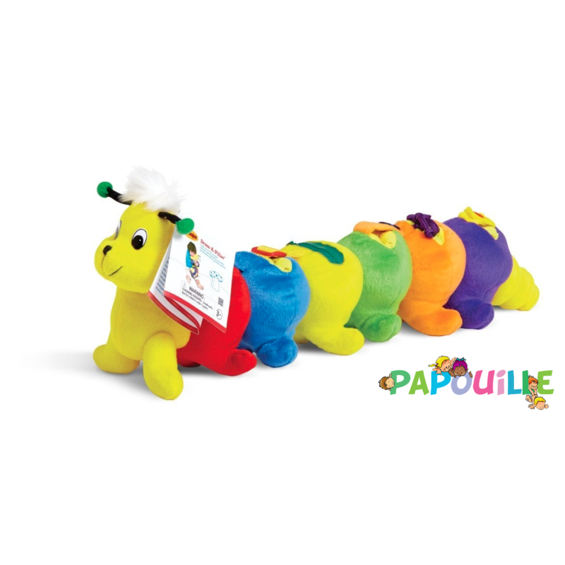 Peluche chenille de manipulation - Papouille