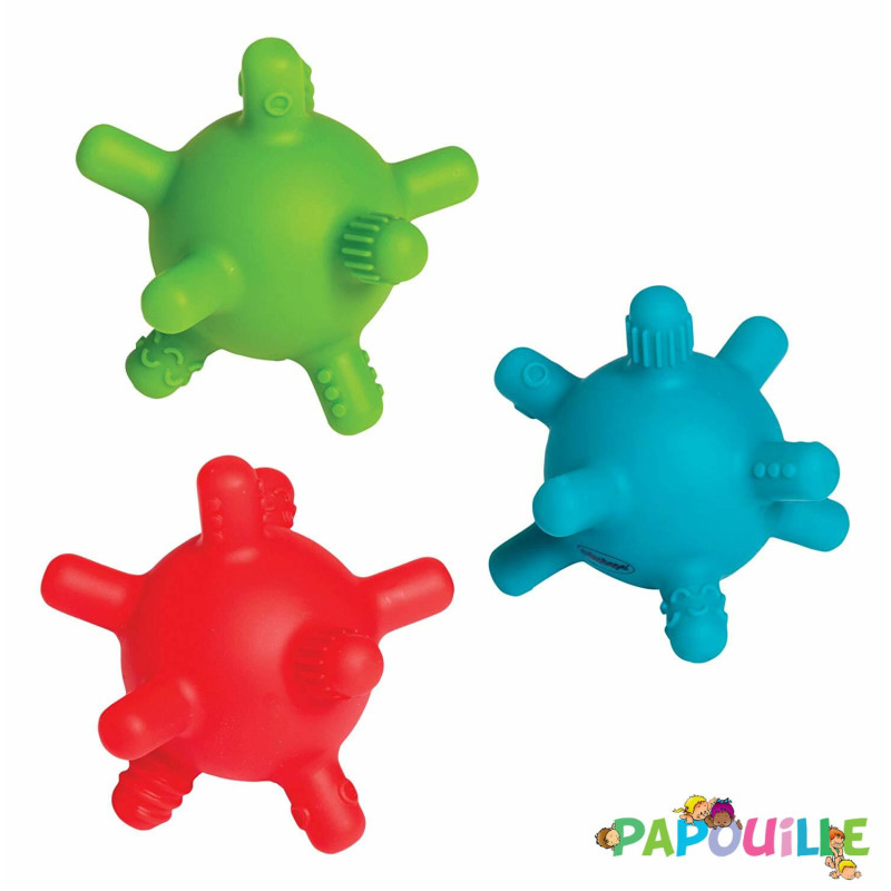 3 balles de dentition - Papouille