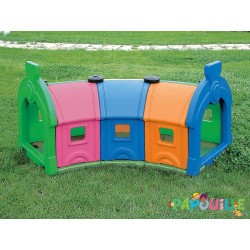 Tunnel de jeux rocky extérieur spécial collectivité - Papouille
