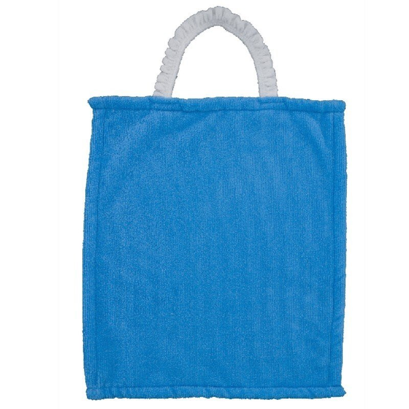 Bavoir microfibre collerette 30 x 35 bleu / indestructible - Papouille