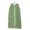 Turbulette microfibre sans manche 48 x 90cm vert reglable