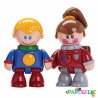 Figurines articulées les 4 copains d'école ( tolo )