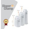 Poubelle à couches bébé 50 couches diaper