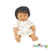 Poupée corps dur avec cheveux 30cm asiatique