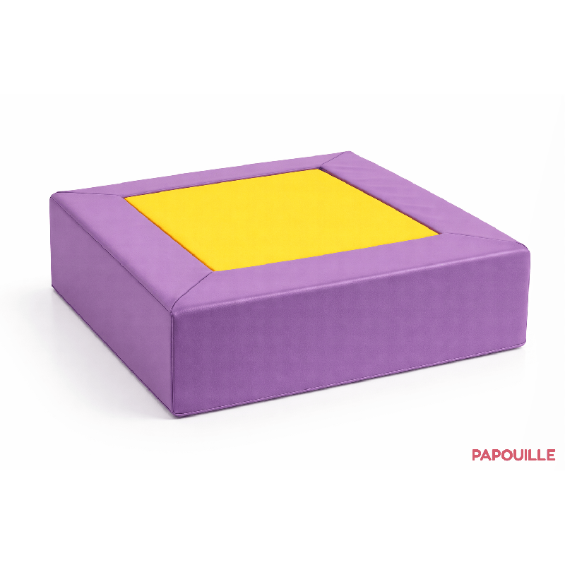 Module de 2 cubes carrés en mousse pvc empilable h.25