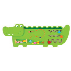 Tableau d'activité murale enfant crocodile - Papouille