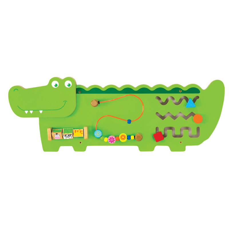 Tableau d'activité murale enfant crocodile - Papouille