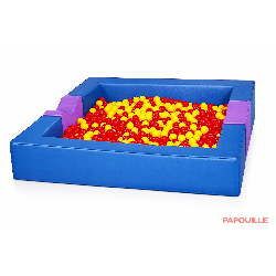 Piscine à balles en mousse revêtement pvc avec extension (complète)