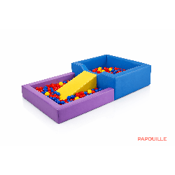Piscine à balles en mousse revêtement pvc avec plongeoir
