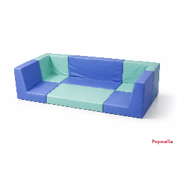 Tapis aire de jeux avec dossier en mousse 2 côtés