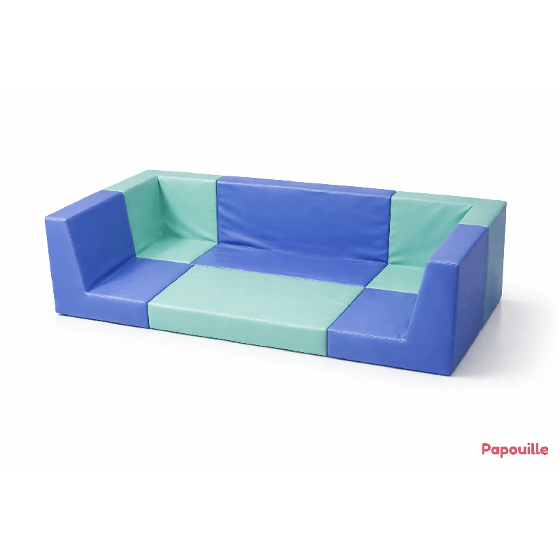 Tapis aire de jeux avec dossier en mousse 2 côtés