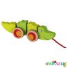 Animal à tirer en bois crocodile