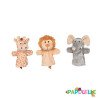 Les 3 marionnettes animaux sauvages