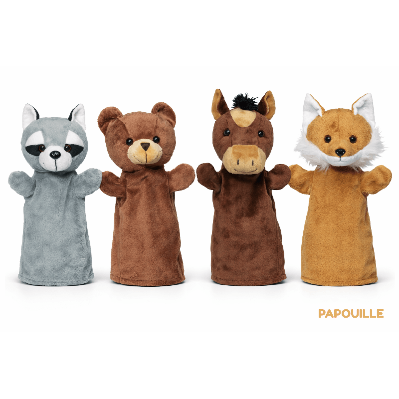 Les 4 marionnettes animaux