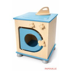 Bloc pour lingerie imitation lave-linge en bois