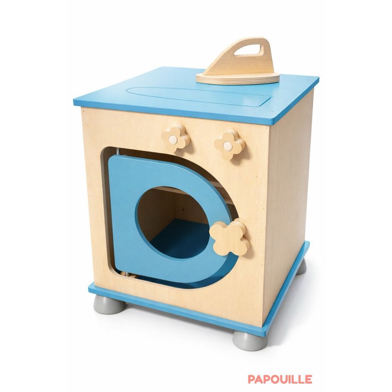 Bloc pour lingerie imitation lave-linge en bois