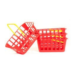 Set de 4 paniers rouge
