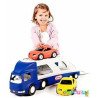 Grand camion remorque porte-voiture - véhicule miniature