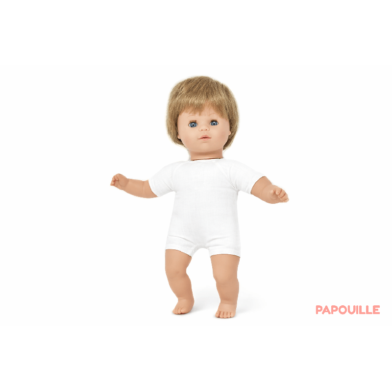 Poupon corps mou avec cheveux 30cm garçon