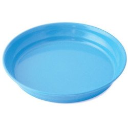 Assiette creuse mélamine 18,5cm bleu