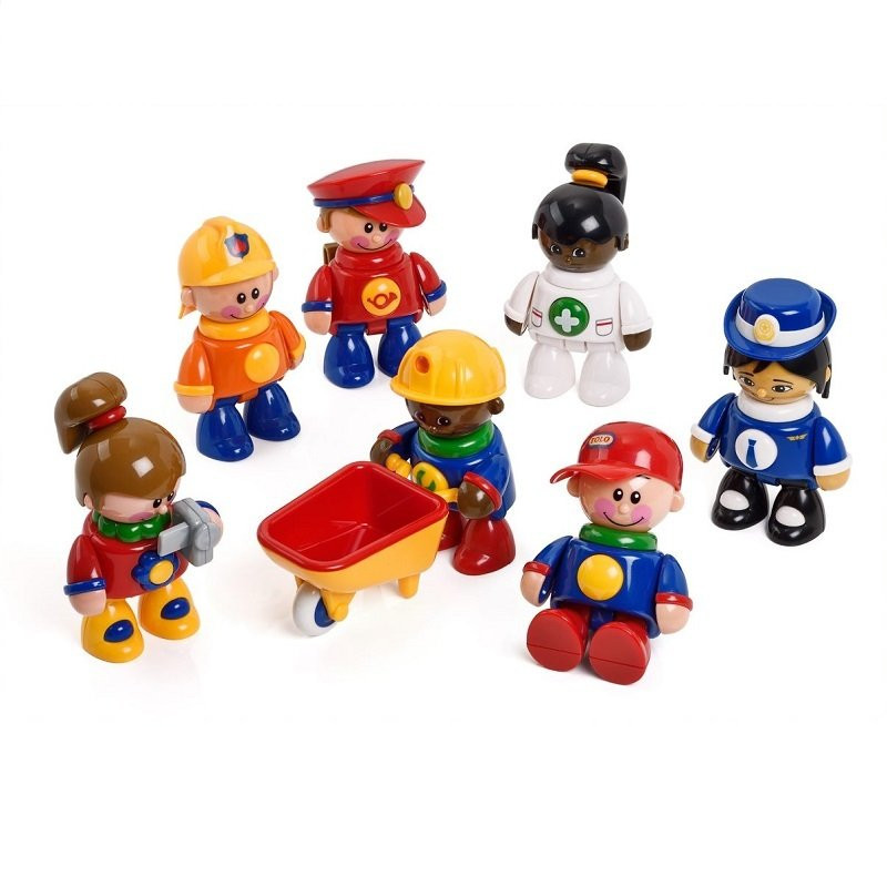 Figurines articulées copains du métier 7 pièces - Papouille