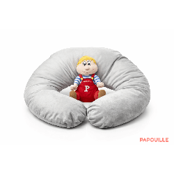 Coussin cale-bébé d'allaitement GRIS - Papouille