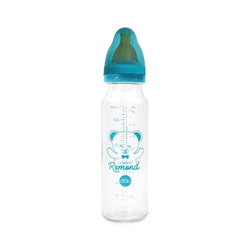 Biberon en verre 240ml avec tétine nn ciel