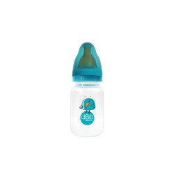 Biberon 120ml polypropylène tétine régul'air silicone turquoise