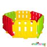 Parc 6 barrières modulable auto porté coloré