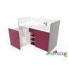 Meuble à langer une cuve - modèle 1 - 1500 x 830 mm prune - Papouille
