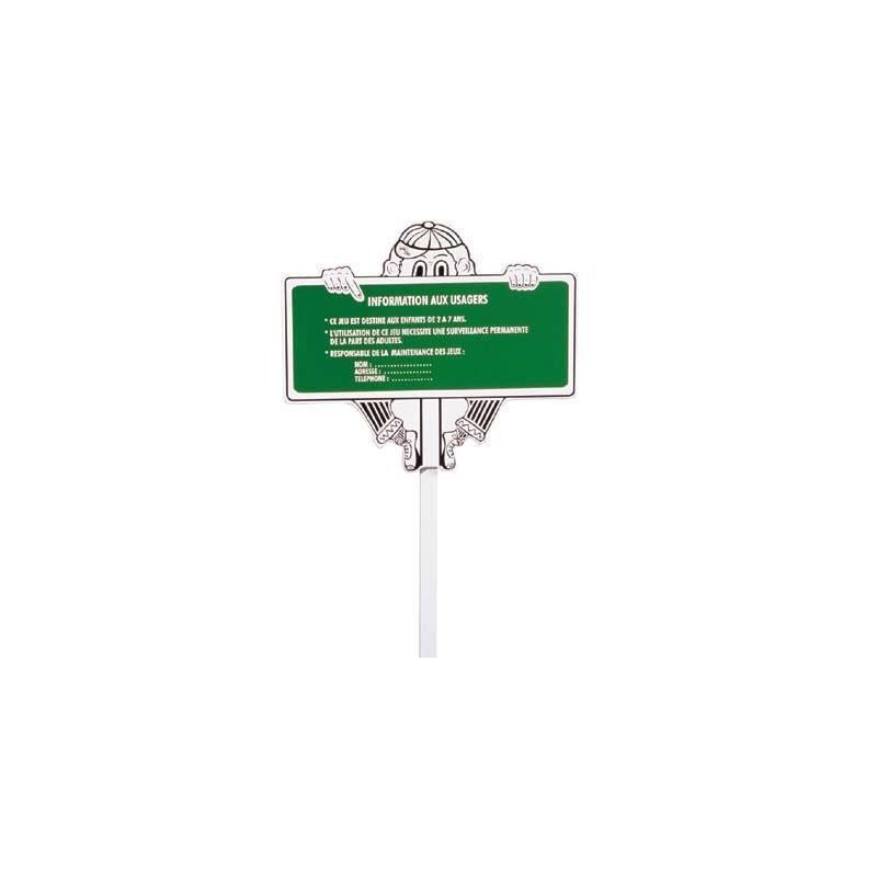 Panneau d'information aire de jeux