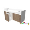 Meuble à langer deux cuve - modèle 2 - 2500 x 830mm rouge - Papouille