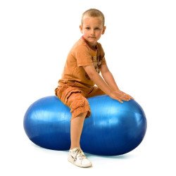 Ballon gymnic physio roll 60 cm bleu