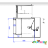 Meuble à langer une cuve avec escalier compact rouge - Papouille