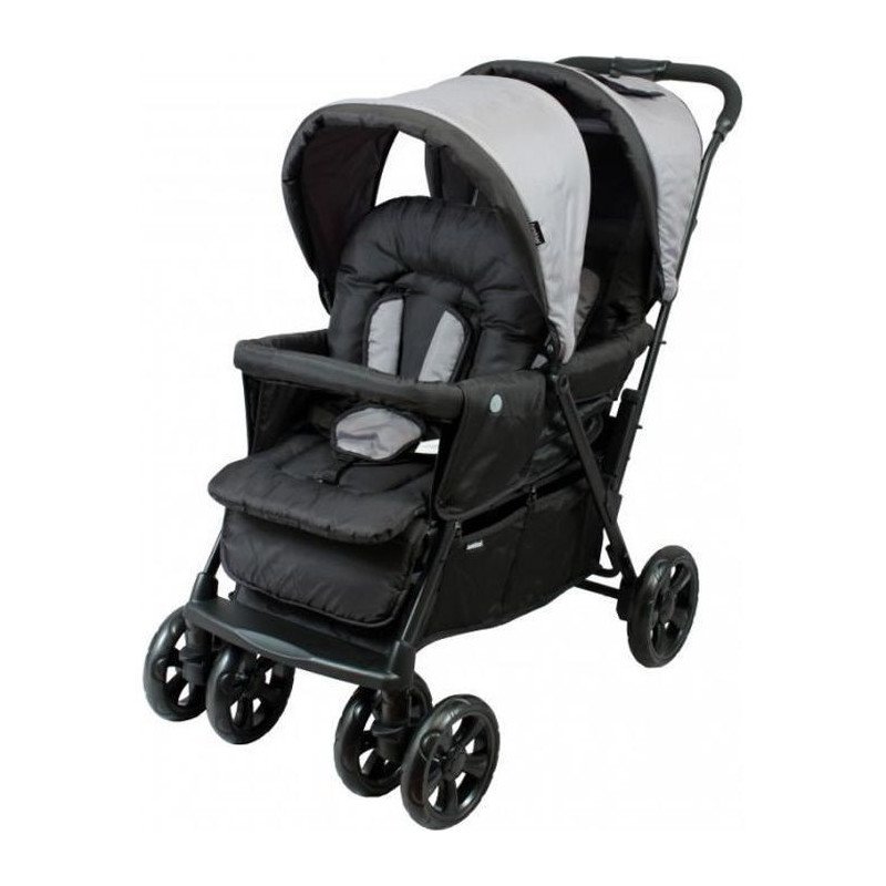 Poussette double bébé légère compacte