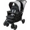 Poussette double bébé légère compacte