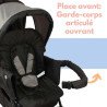Poussette double bébé légère compacte